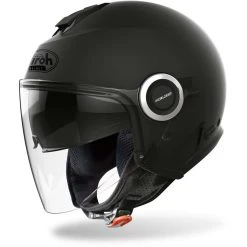 Casco Moto Jet Doppia Visiera Airoh HELIOS Color Nero Opaco