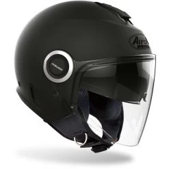 Casco Moto Jet Doppia Visiera Airoh HELIOS Color Nero Opaco -Vendite Airoh casco moto jet doppia visiera airoh helios color nero opaco 130987