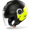 Casco Moto Jet Doppia Visiera Airoh HELIOS Fluo Nero Giallo Lucido -Vendite Airoh casco moto jet doppia visiera airoh helios fluo nero giallo lucido 130989