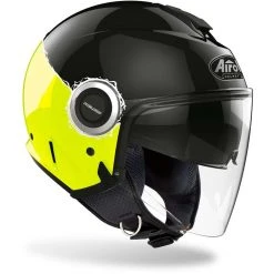 Casco Moto Jet Doppia Visiera Airoh HELIOS Fluo Nero Giallo Lucido 7 Casco Moto Jet Doppia Visiera Airoh HELIOS Fluo Nero Giallo Lucido -Vendite Airoh casco moto jet doppia visiera airoh helios fluo nero giallo lucido 130991