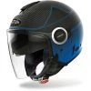 Casco Moto Jet Doppia Visiera Airoh HELIOS Map Blu Opaco -Vendite Airoh casco moto jet doppia visiera airoh helios map blu opaco 130993