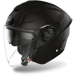 Casco Moto Jet In HPC Doppia Visiera Airoh H.20 Color Nero Opaco