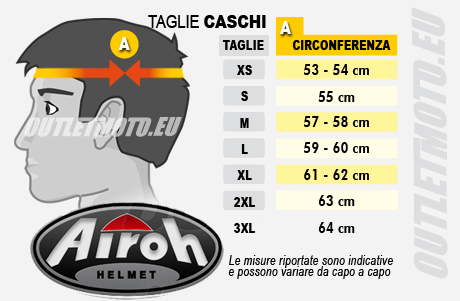 Casco Moto Jet In HPC Doppia Visiera Airoh H.20 Color Nero Opaco 8 Casco Moto Jet In HPC Doppia Visiera Airoh H.20 Color Nero Opaco -Vendite Airoh 56 it